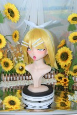 NFD Kigurumi Vocaloid Kagamine Rin Head Shell Cosplay Accessories